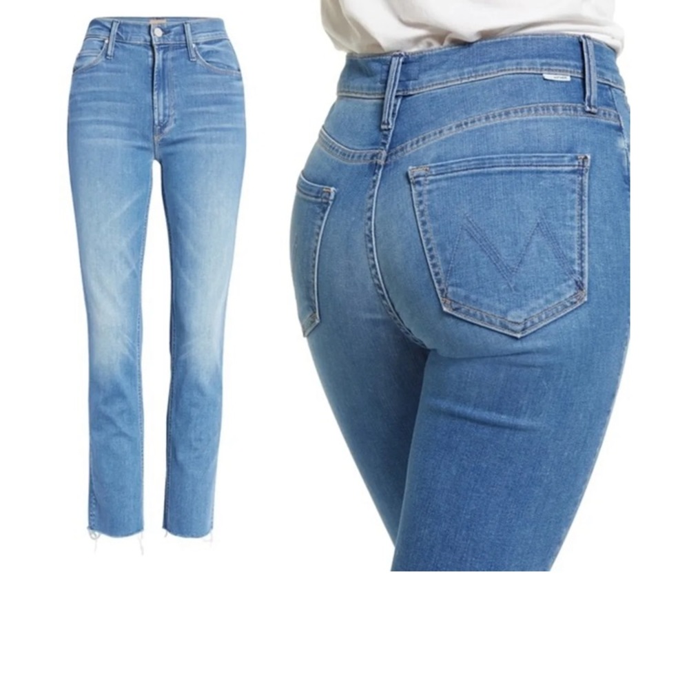 MOTHER Dazzler Straight Leg Ankle Jeans in Birds Of Paradise size 25